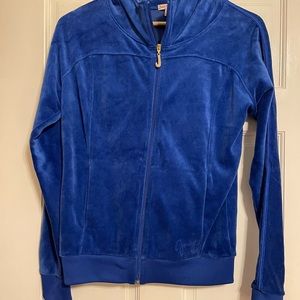 Juicy Couture Set Size Medium Matching Velour Set, Royal Blue, NWOT